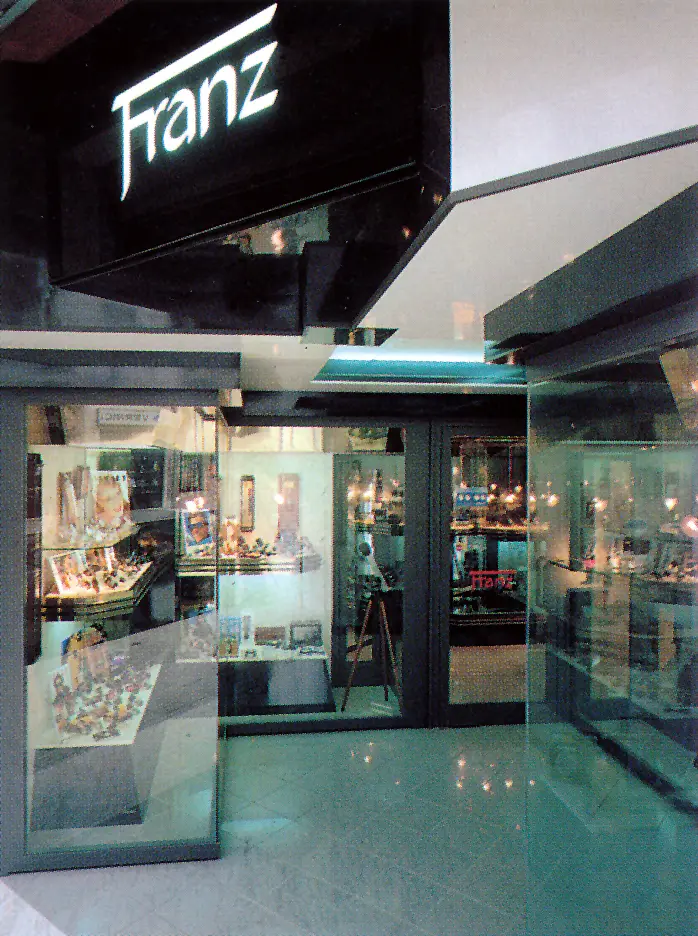 Ingresso del negozio Franz nel 1991